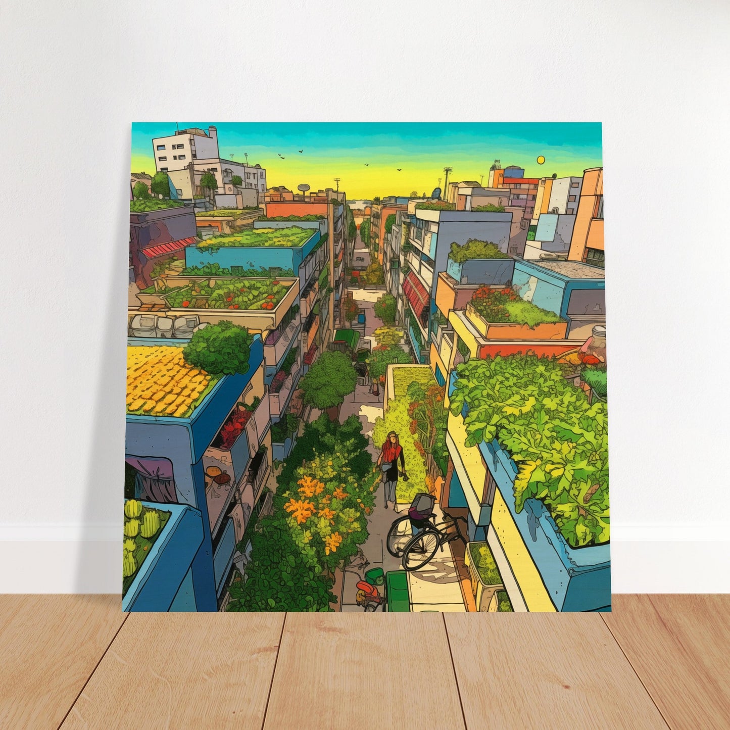 Eco Anime + Friends Wood Prints Wall Mural 3x3, 7 of 9