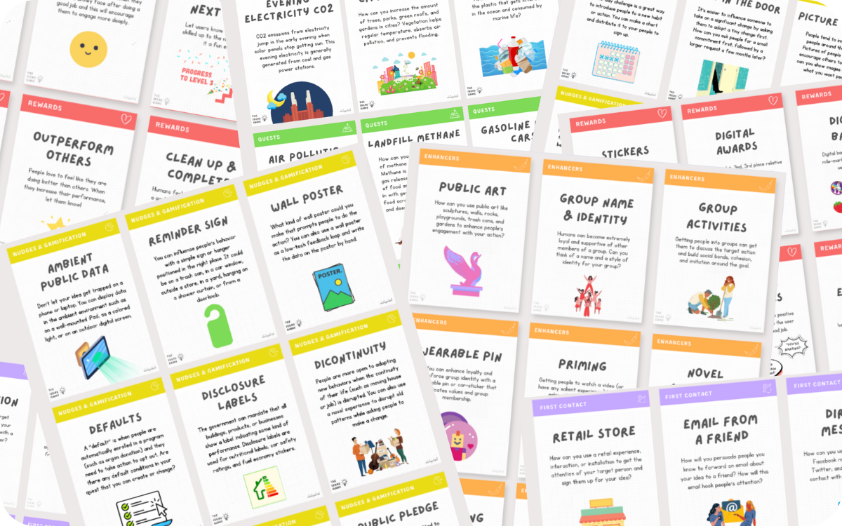 Behavior Mapping for Climate Action Card Kit