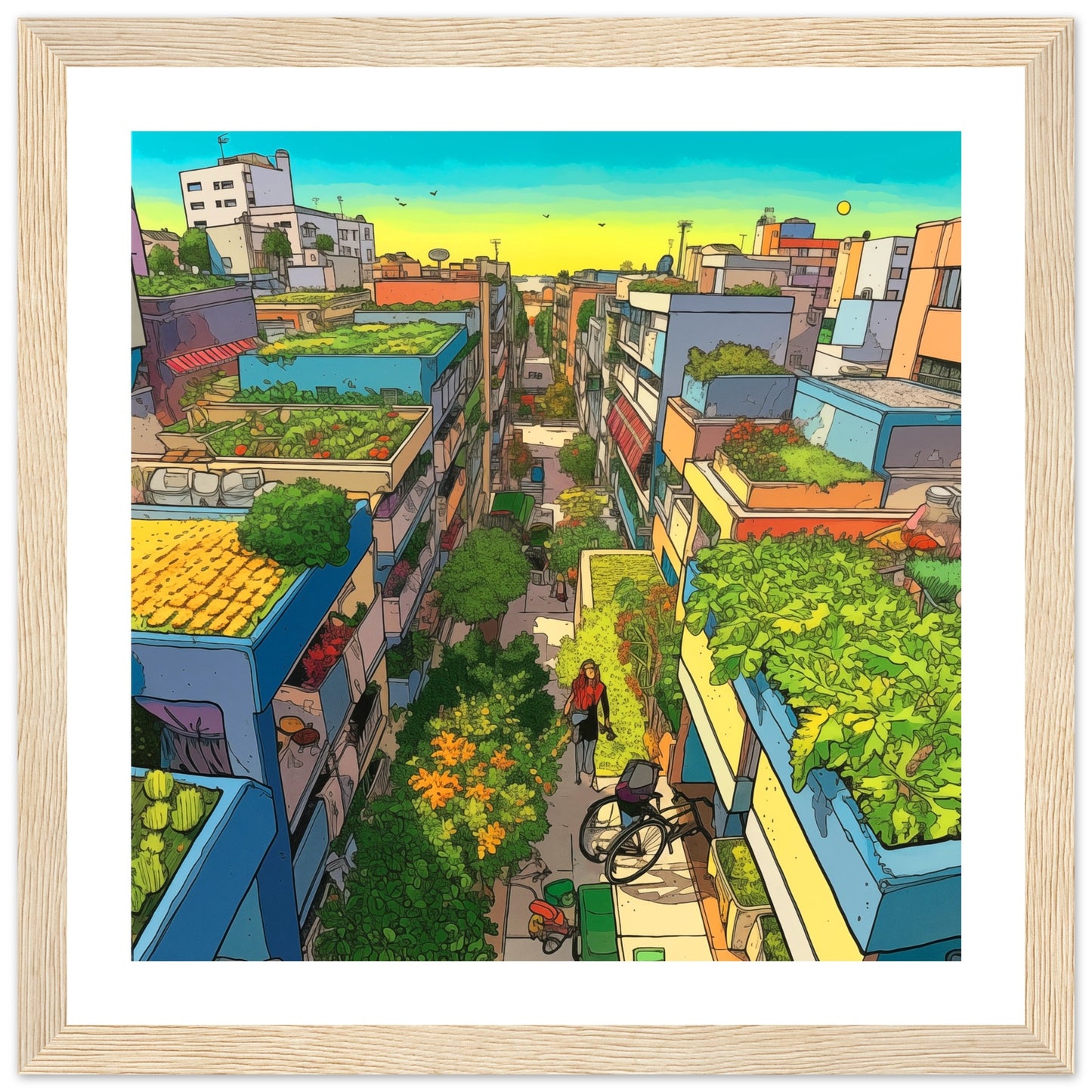 Anime Wooden Framed 30x30