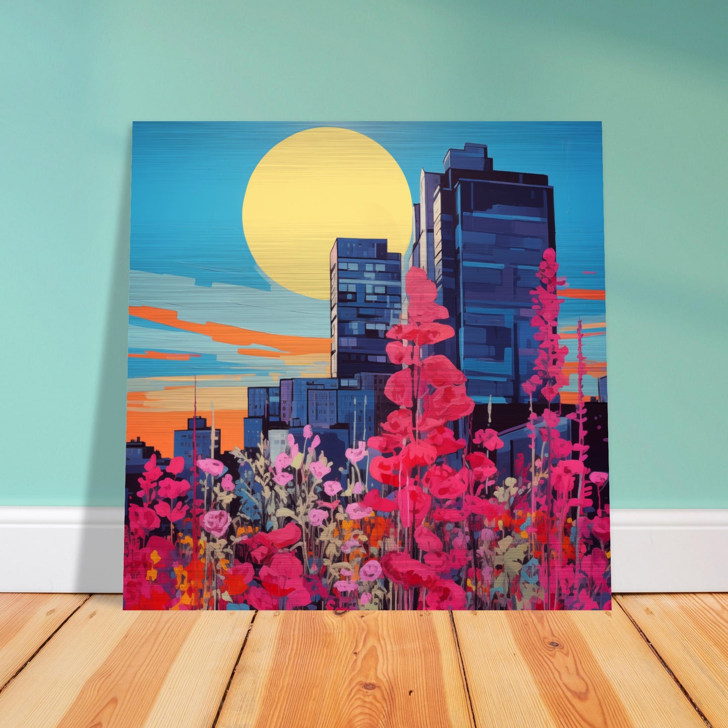 Wildflower Rebellion Brushed Aluminium Print