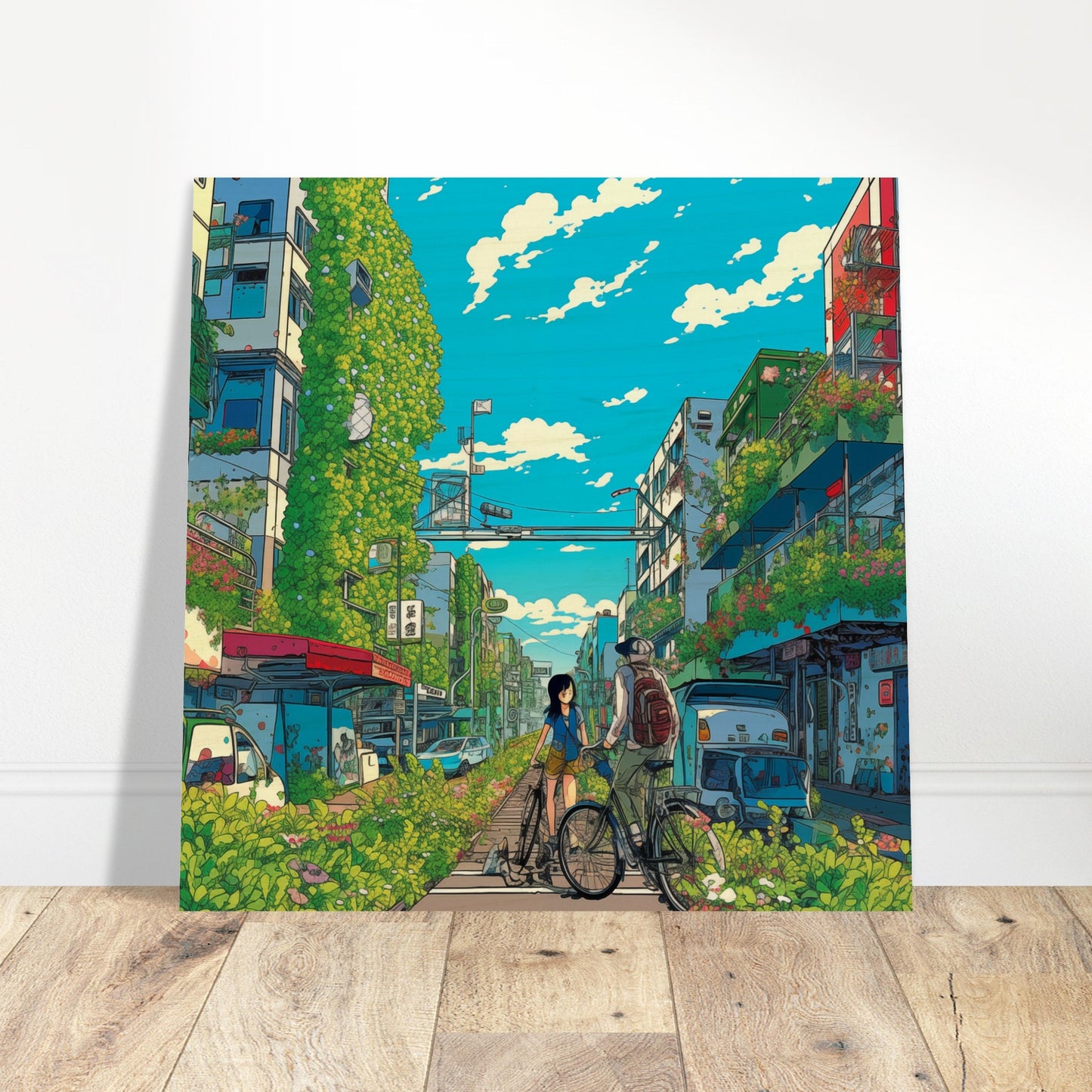 Green Street Wood Print