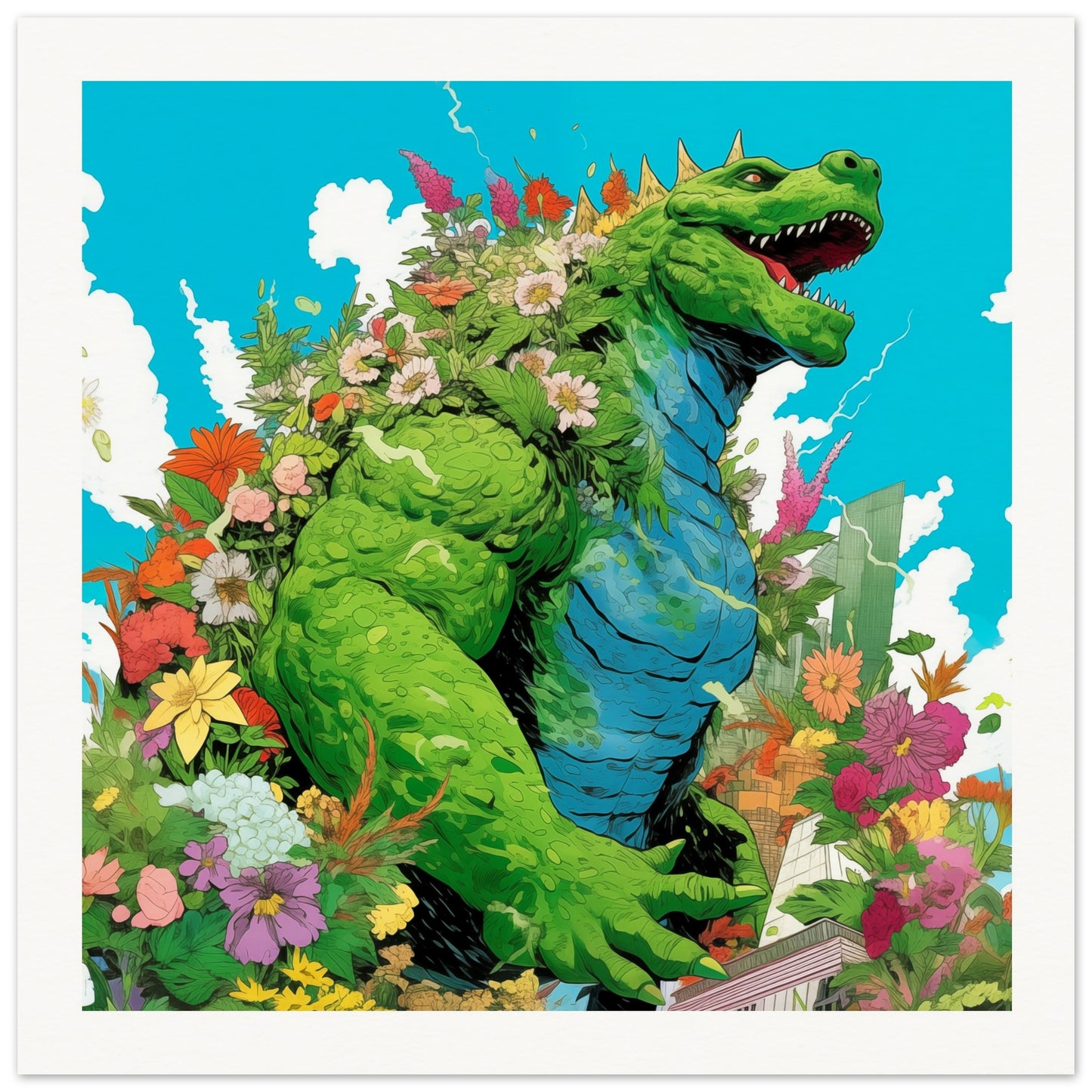 Greenzilla Museum-Quality Matte Paper Art Print