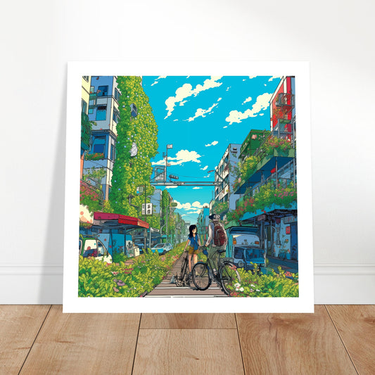 Green Street 25 x 25 Art Print