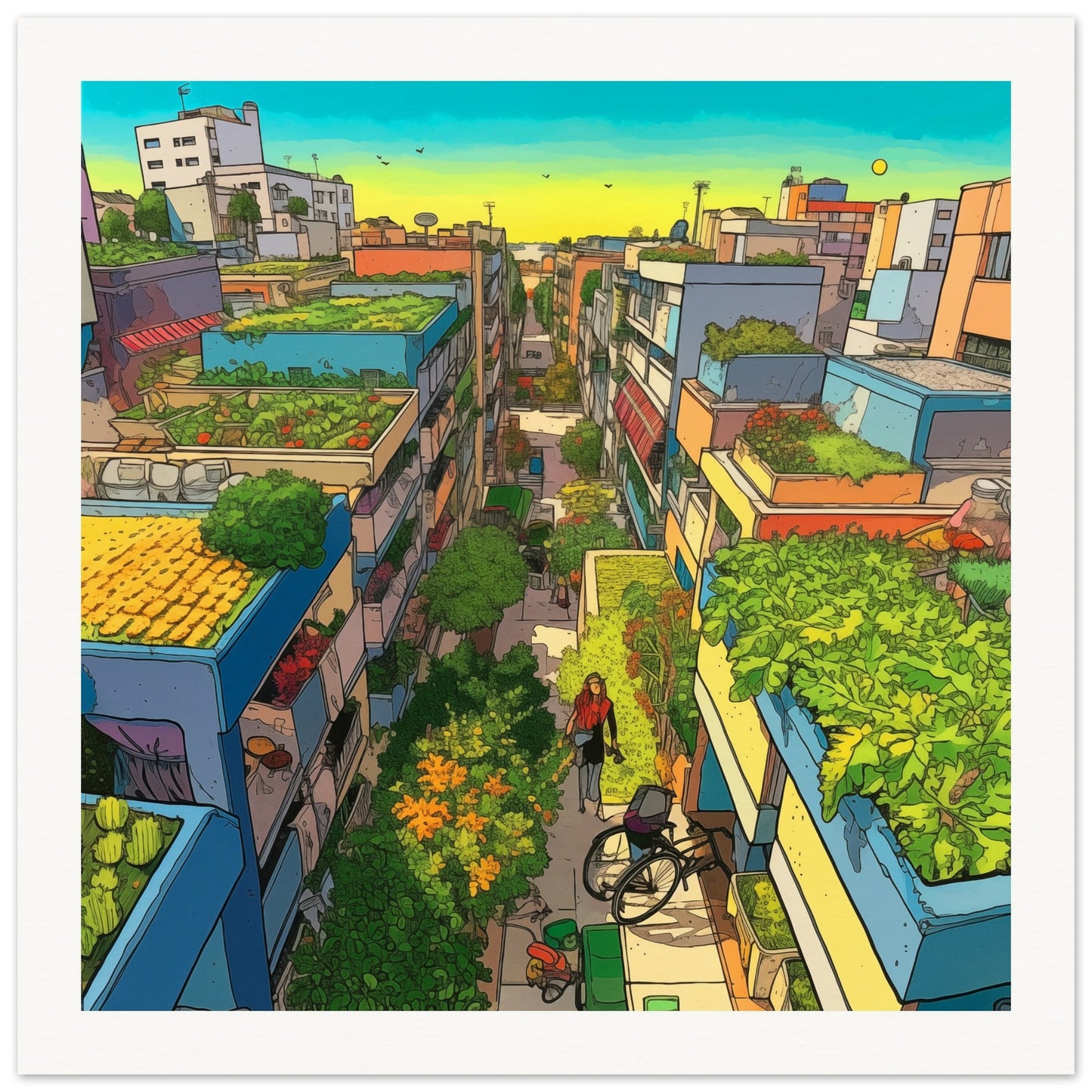 Eco Anime + Friends Museum Quality Art Print