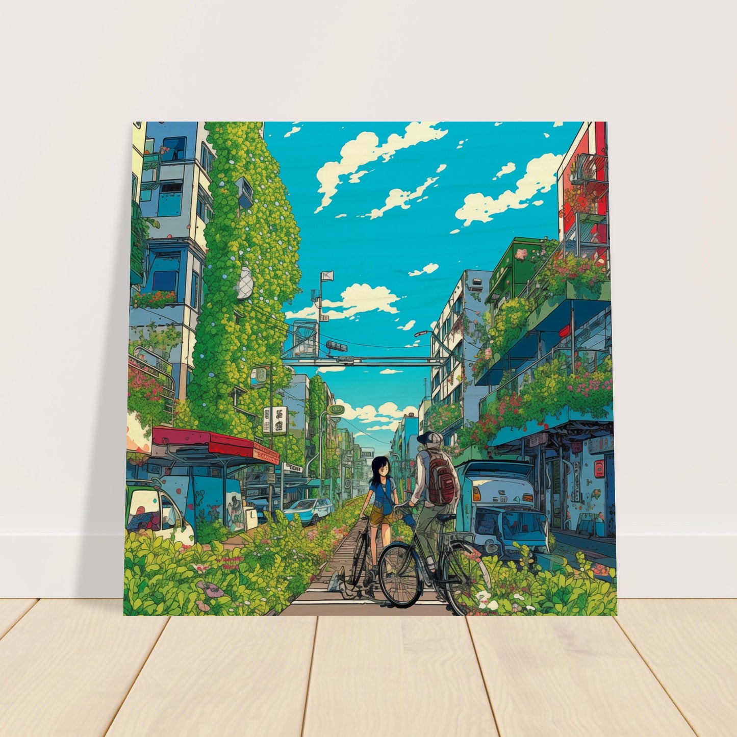 Green Street Wood Prints Wall Mural 3x3 8 of 9