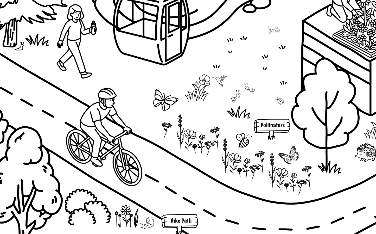 Eco City Coloring Mural • Epic Coloring Activity for Events