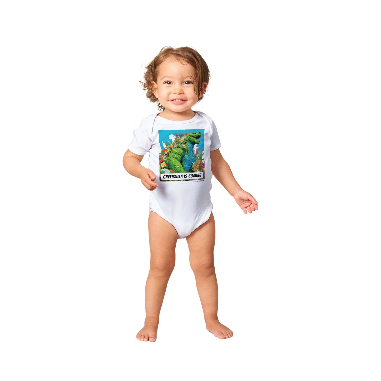 Greenzilla is Coming • Baby Onsie Bodysuit