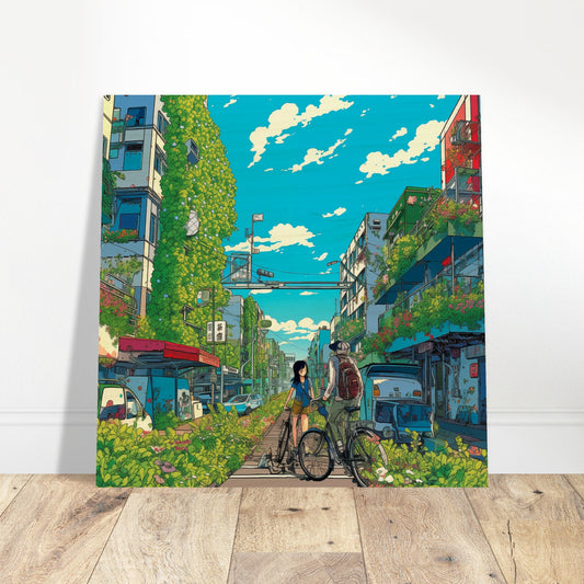 Green Street Wood Print