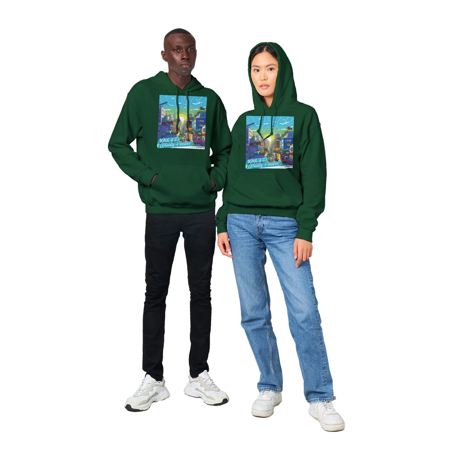 What if It's Actually Possible? Classic Unisex Pullover Hoodie | White + Colors