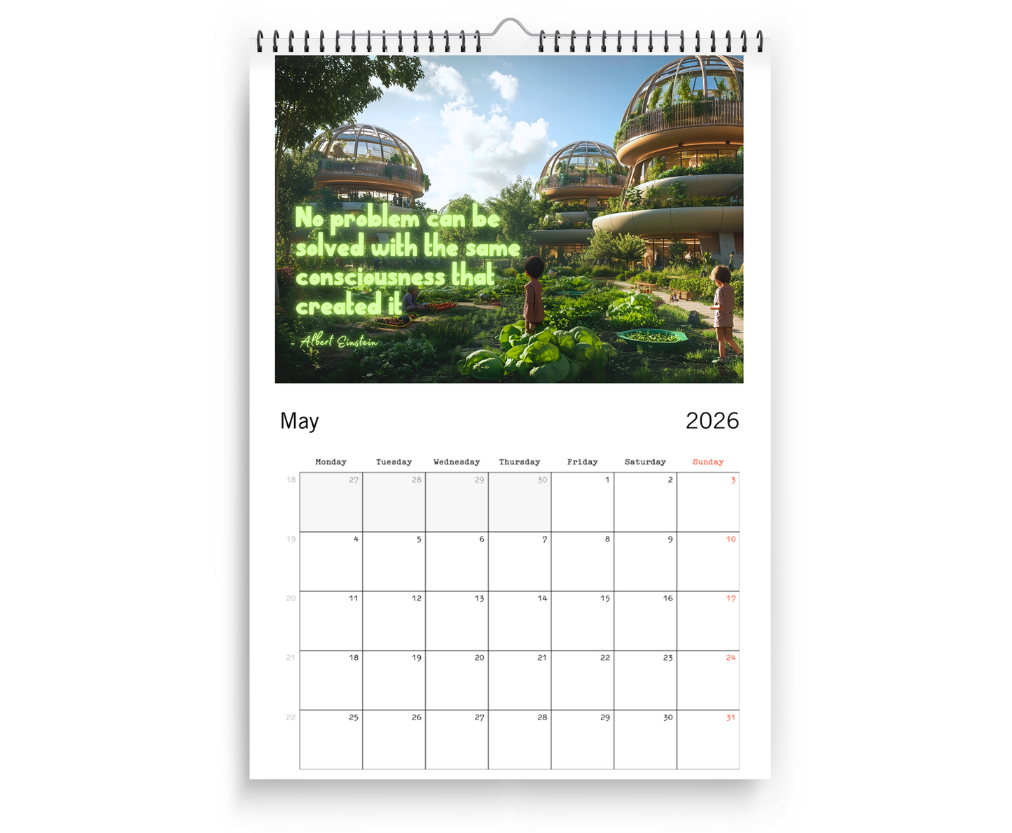 Positive Eco Futures Calendar 2026 • Cities of the Future (US & CA)