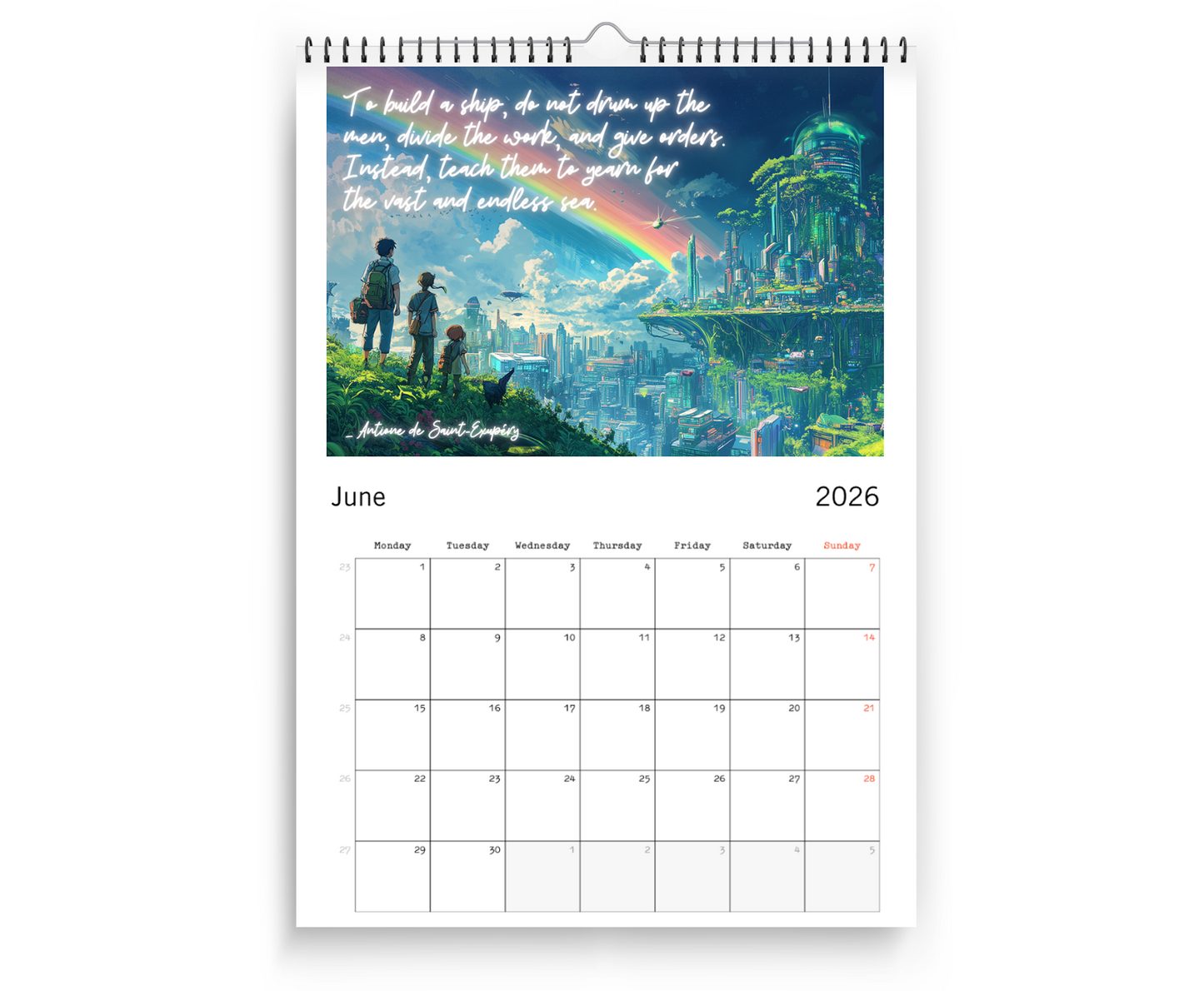 Positive Eco Futures Calendar 2026 • Cities of the Future (US & CA)